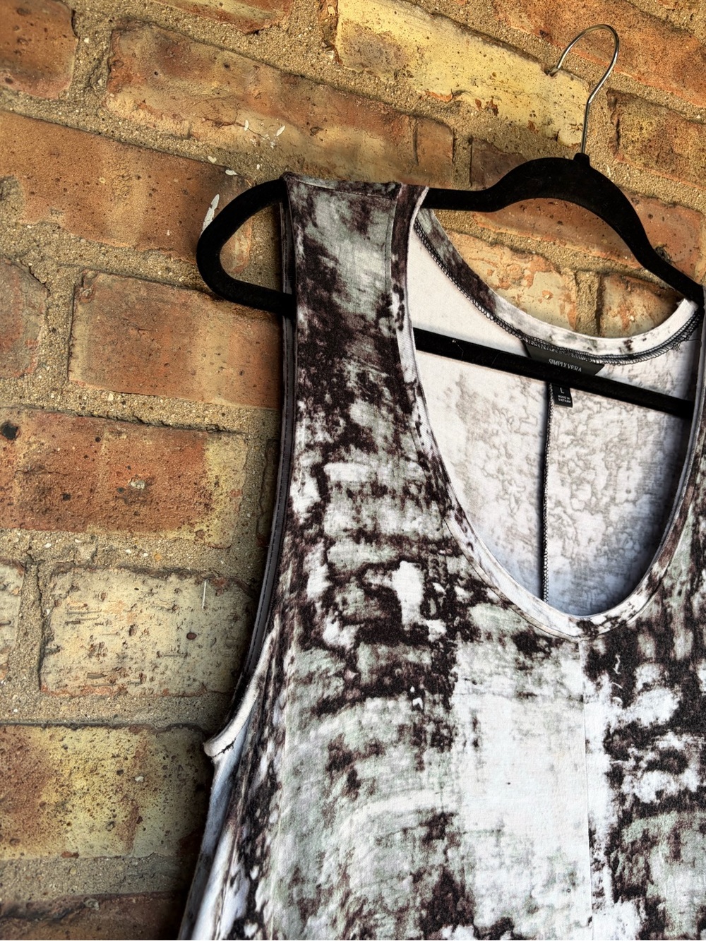 Simply Vera Vera Wang Tie Dye Maxi Sleeveless Dress - Picture 4 of 11